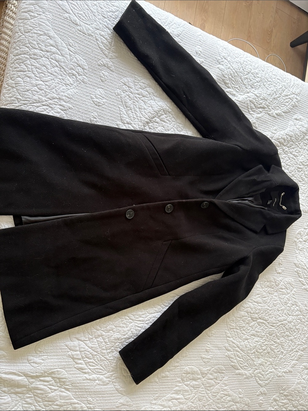 Vero Moda Black Single-Breasted Pea Coat